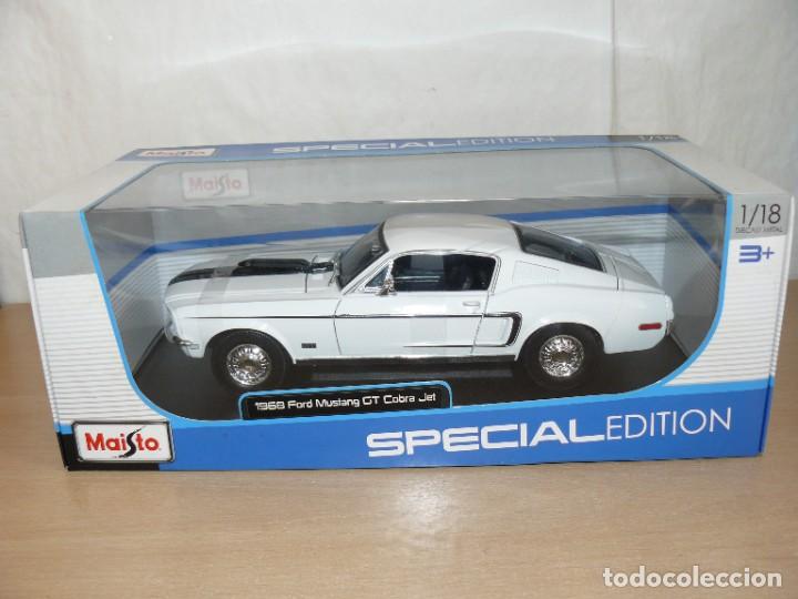 Maisto Special Edition 1968 Ford Mustang GT Cobra Jet white #31167 Coche  1/18 diecast car 1:18