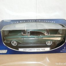 Coches a escala: MOTORMAX 1957 CHEVY BEL AIR CHEVROLET REF. 73180 COCHE 1/18 DIECAST CAR 1:18 SCALE MOTOR MAX. Lote 346640908