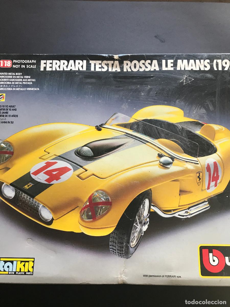 Kit de montaje Ferrari Testa Rossa Le Mans 1957 BBURAGO ESCALA 1:18