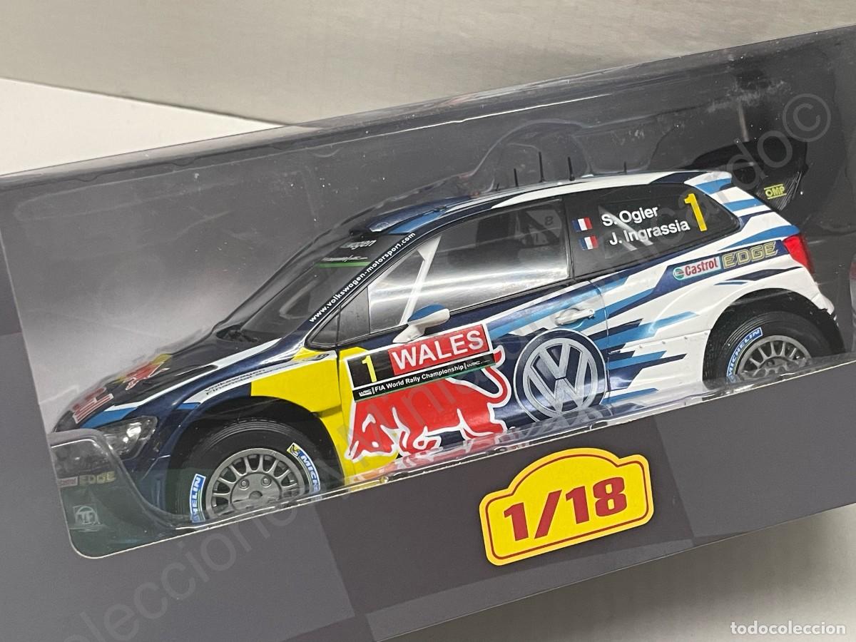 Coches a escala: Coche rally Volkswagen Polo R WRC - Wales 2015 / S&eacute;bastien Ogier (Esc. 1:18) Ixo,VW,carreras,rallye