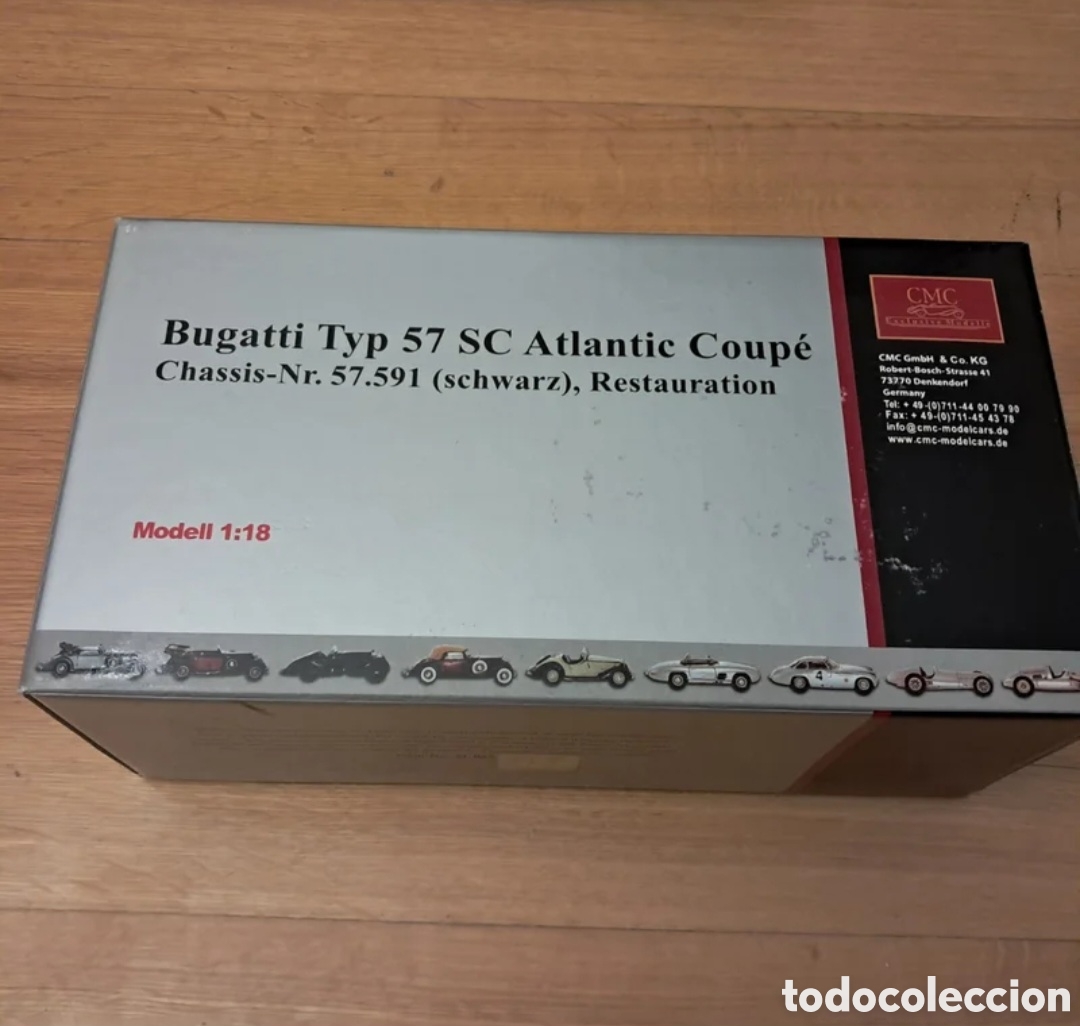 Coches a escala: Bugatti Typ 57 SC Atlantic Coup&eacute; 1/18 CMC - Foto 1