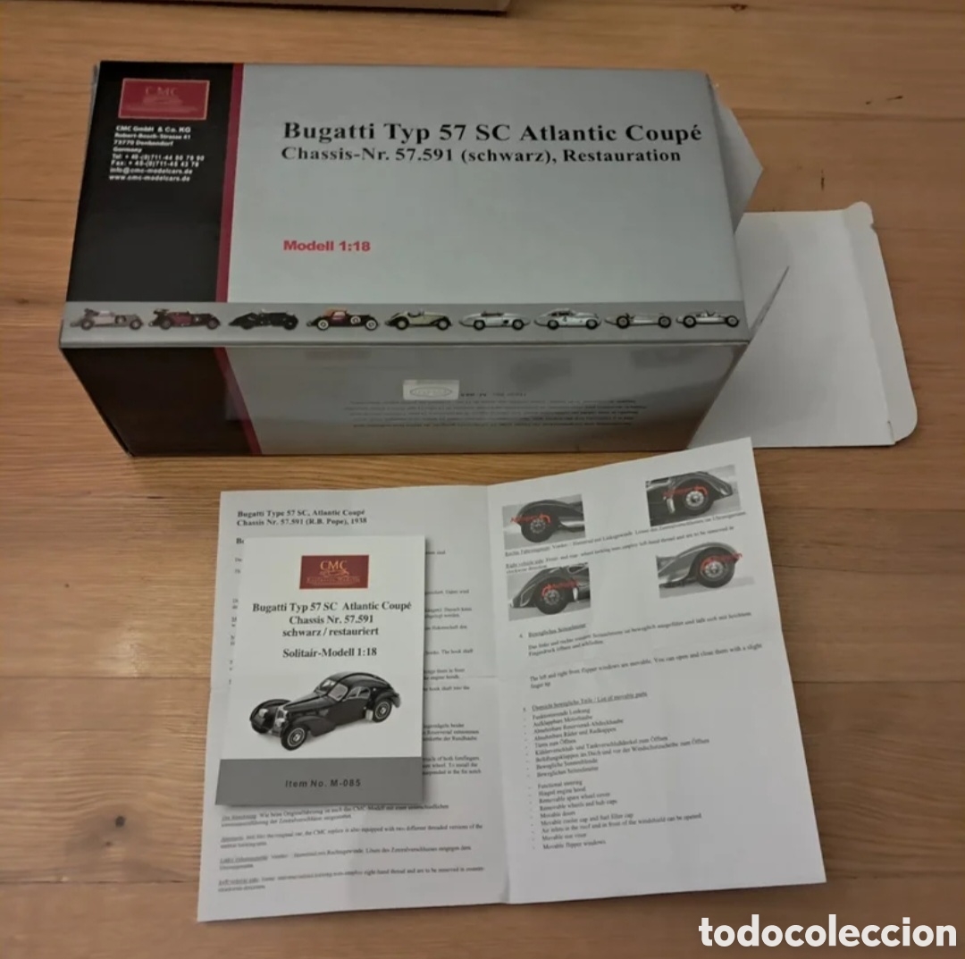 Coches a escala: Bugatti Typ 57 SC Atlantic Coup&eacute; 1/18 CMC - Foto 2
