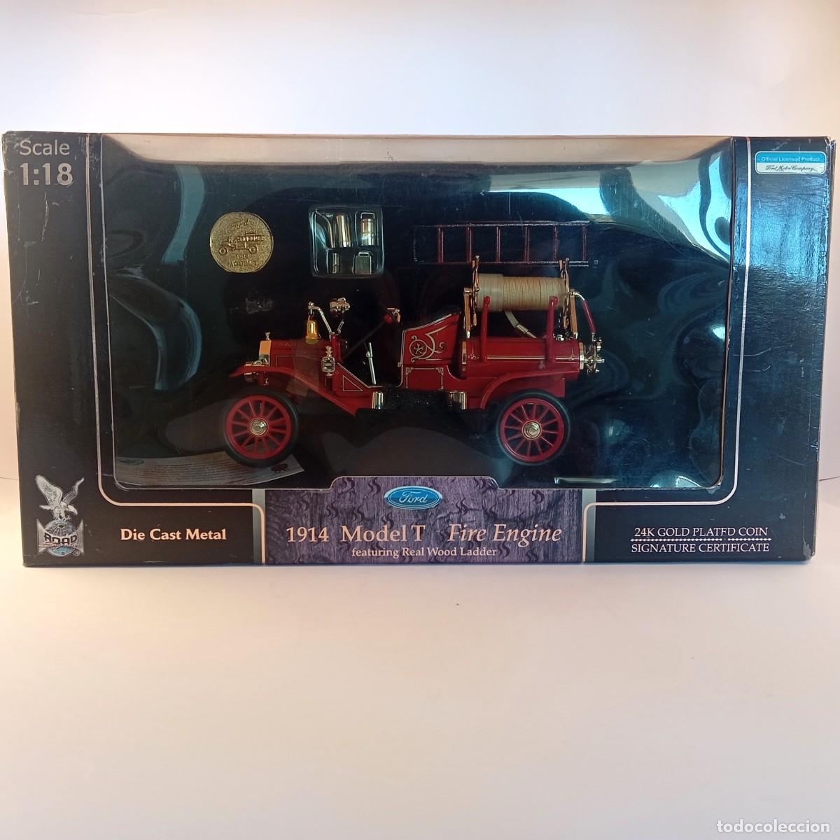 Coches a escala: Ford 1914 Model T Fire Engine 1:18 - Foto 16