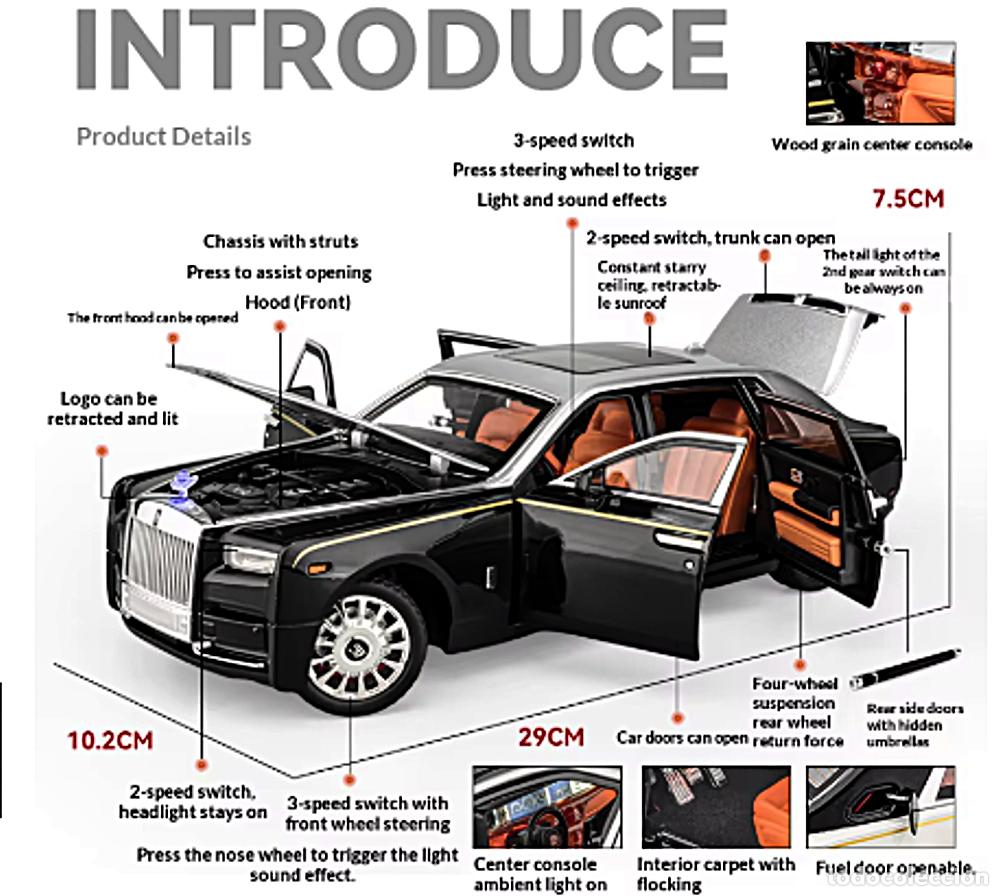 Coches a escala: ROLLS ROYCE PHANTON MODEL CAR 1:18 - Foto 14