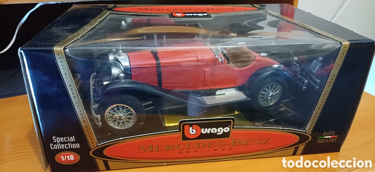 Coches a escala: Coche Burago Mercedes-Benz SSK 1928 escala 1/18