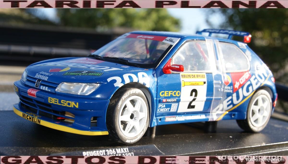 Coches a escala: PEUGEOT 306 MAXI RALLYE DE AVILES 1997 JAIME AZCONA - JULIUS BILLMAIER ESCALA 1:18 DE solido EN su C