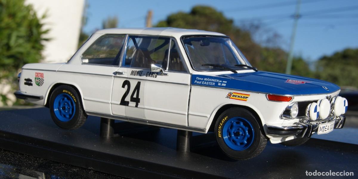 Coches a escala: BMW 2002 TII RALLYE DE MONTECARLO 1969 TIMO MAKINEN - PAUL EASTER ESCALA 1/18 DE solido EN su CAJA