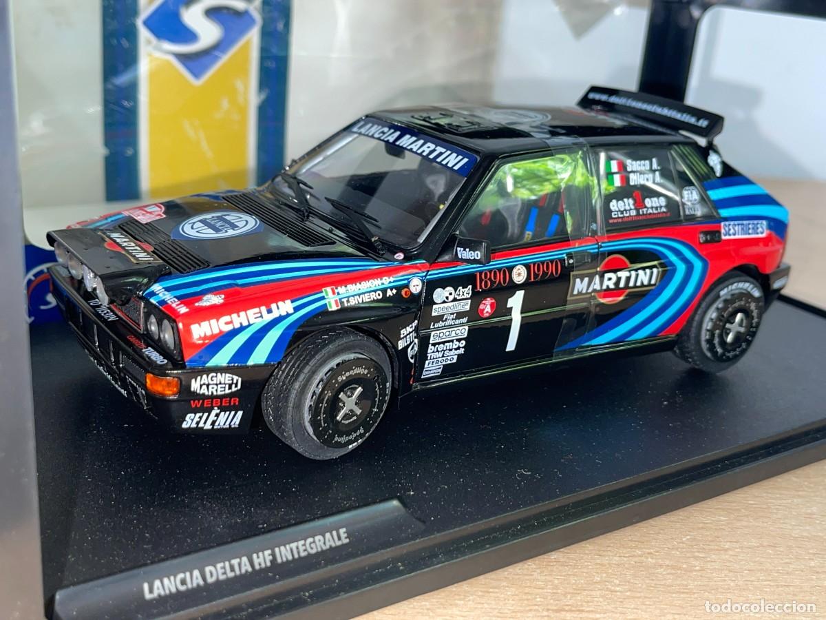 Voitures &agrave; l'&eacute;chelle: Solido Lancia Delta HF Integrale Martini Tribute to Biason Rallye Monte-Carlo 1990 die-cast 1:18