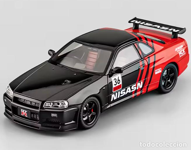 Coches a escala: Nissan Skyline GT-R (R34). Escala 1/18. Leer bien descripci&oacute;n