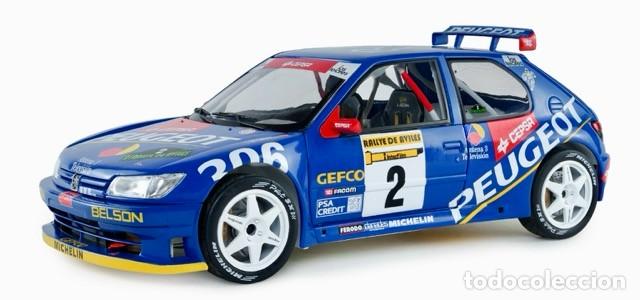 Carros em escala: Peugeot 306 Maxi Rally Avil&eacute;s 1997 escala 1/18 de Solido
