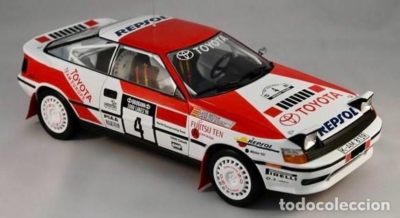 Coches a escala: Toyota Celica GT4 Rally 1000 Lakes 1990 C. S&aacute;inz escala 1/18 de Altaya