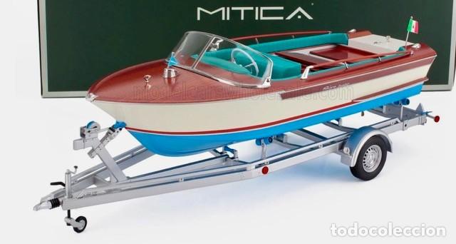 Coches a escala: Riva Junior 1966 interior azul + remolque escala 1/18 de Mitica