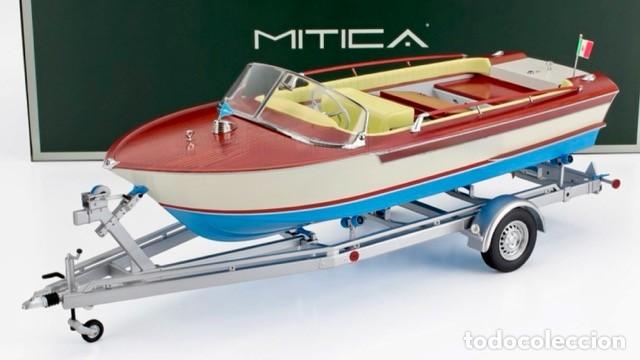 Coches a escala: Riva Junior 1966 interior amarillo + remolque escala 1/18 de Mitica