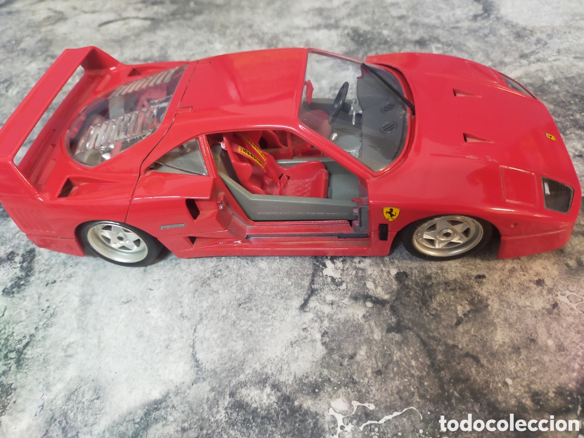 Coches a escala: Maqueta Ferrari F40 1:18 Incompleta, Burago