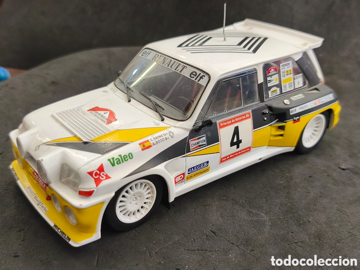 Coches a escala: Renault 5 Maxi Turbo Rally Asturias C. Sainz 1986 escala 1: 18