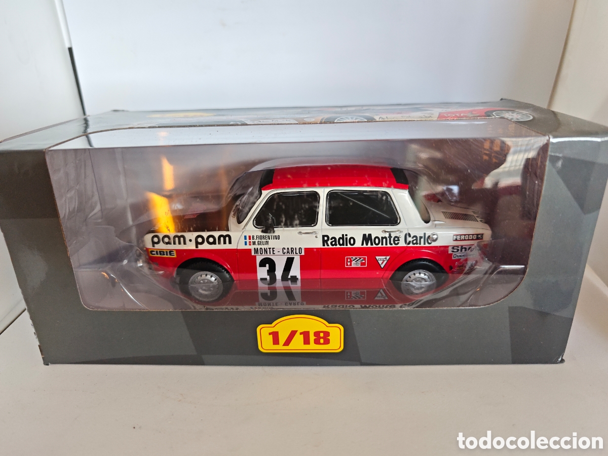Coches a escala: SIMCA 1000 RALLYE DE MONTECARLO 1973 FIORENTINO - RALLY RALLYE ALTAYA IXO ESCALA 1/18