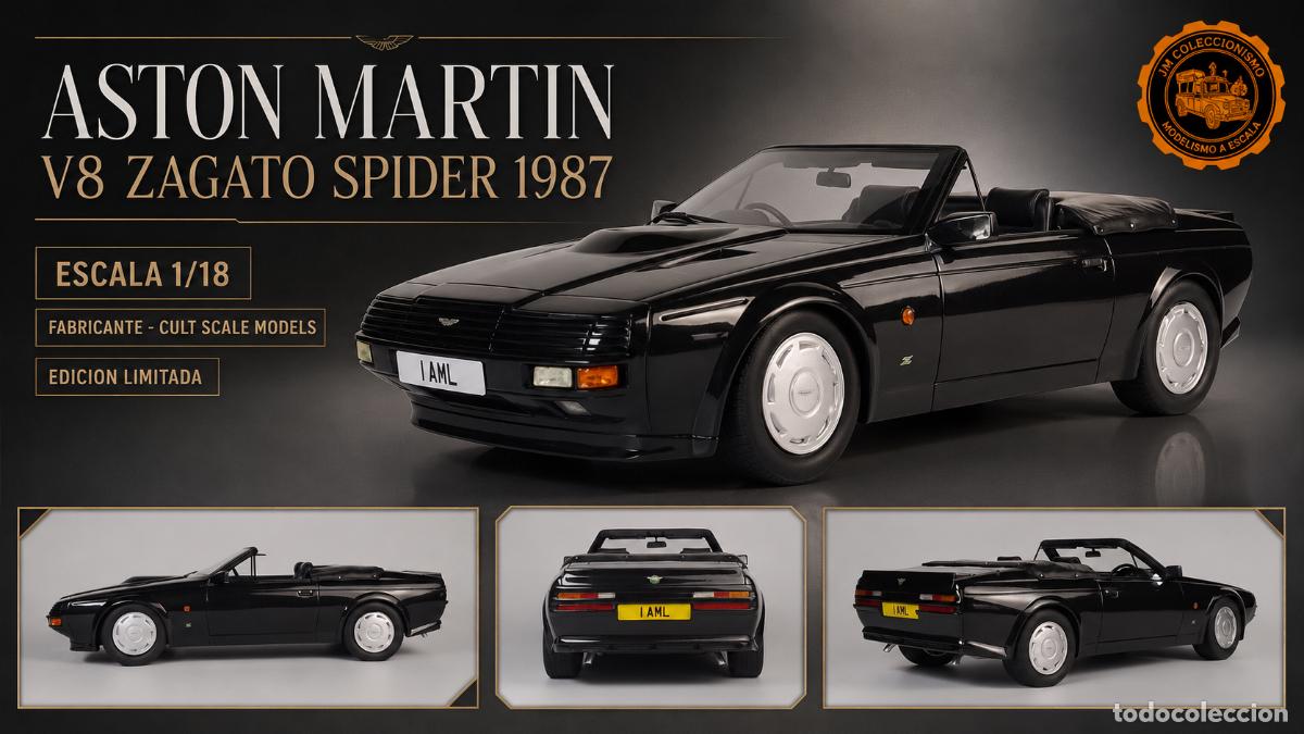 Carros em escala: Aston Martin V8 Zagato Spider 1987