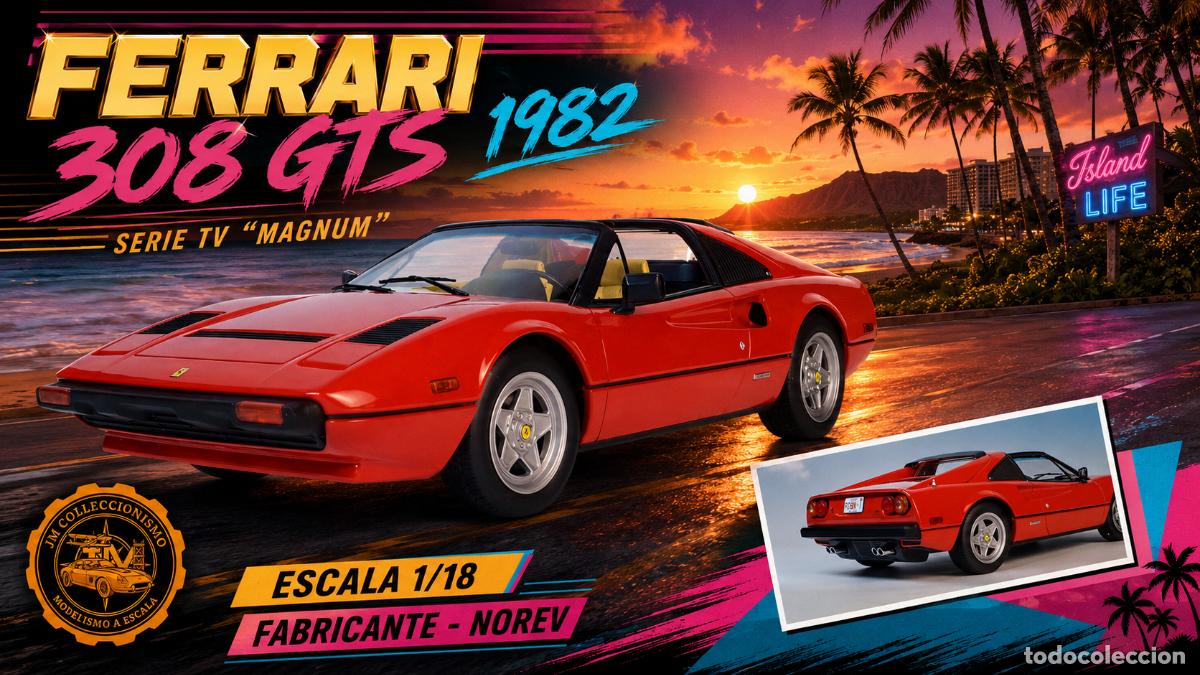 Model Cars: Ferrari 308 GTS 1982 &rdquo;Magnum&rdquo;