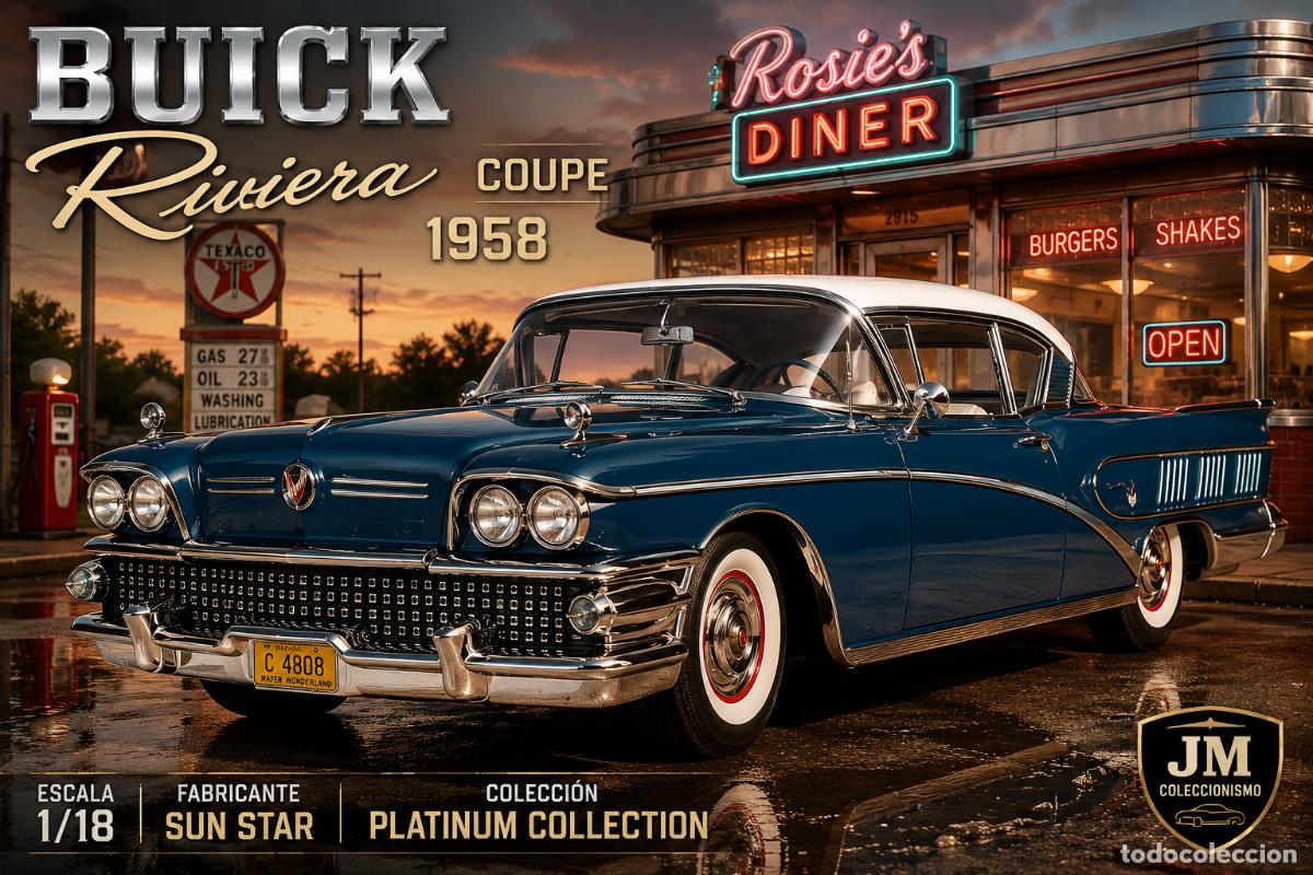 Coches a escala: Buick Riviera Coupe 1958