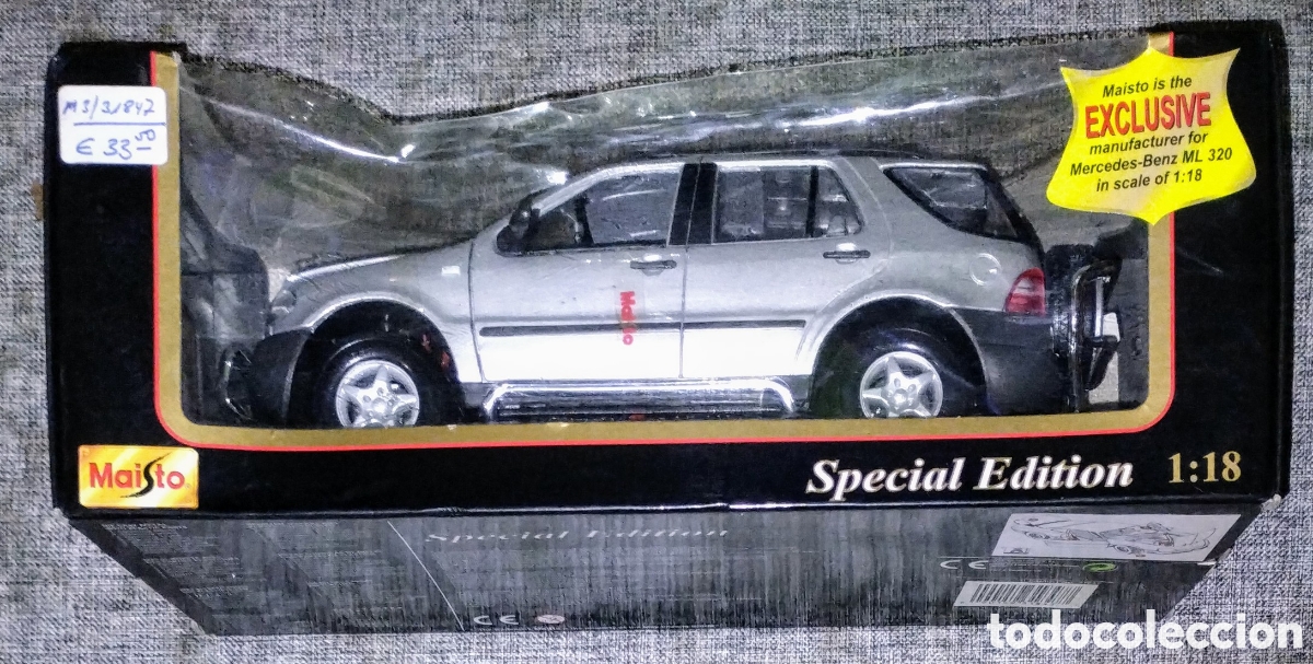 Coches a escala: MERCEDES-BENZ MI 320 a&ntilde;o 1992 escala 1:18 embalado en su caja de origenTOTALMENTE NUEVO SIN ESTRENAR