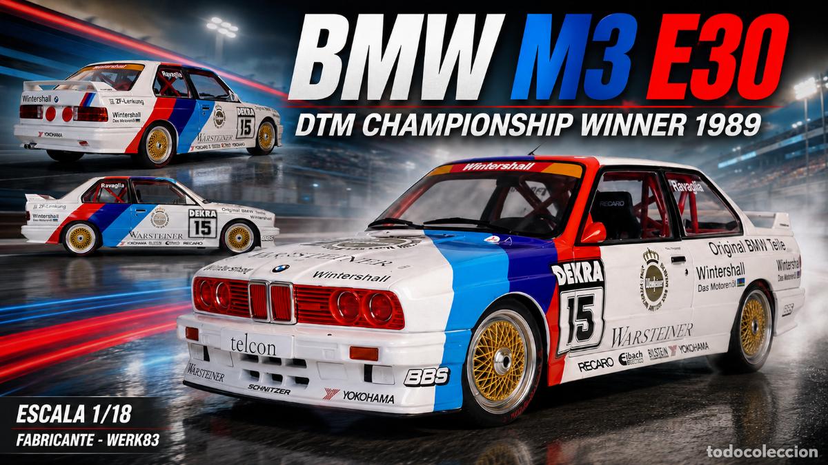 Carros em escala: BMW M3 E30 Winner DTM 1989