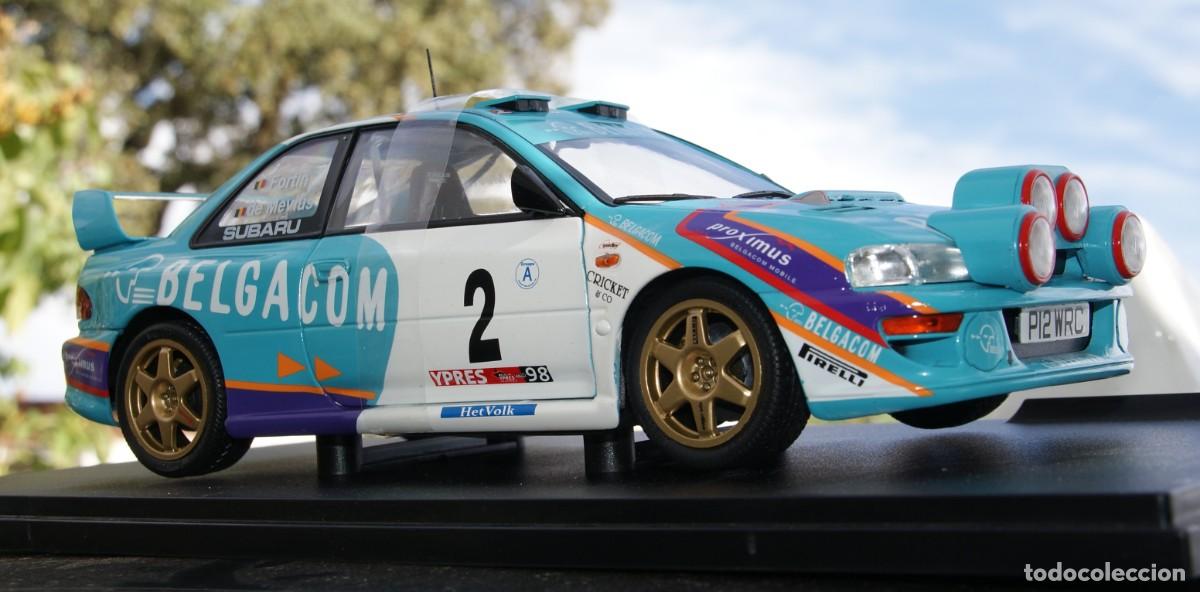 Model Cars: SUBARU IMPREZA S5 WRC RALLYE BELGIUM YPRES WESTHOEK 1998 DE MEVIUS - FORTIN escala 1/18 de solido en