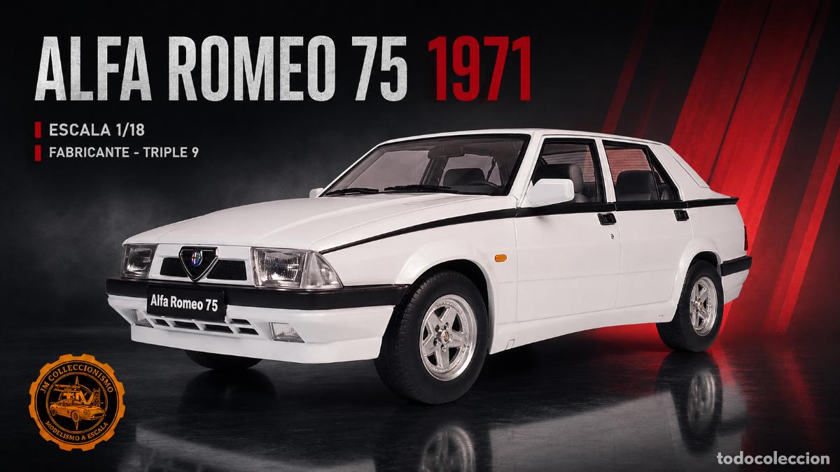 Voitures &agrave; l'&eacute;chelle: ALFA ROMEO 75 1991 White