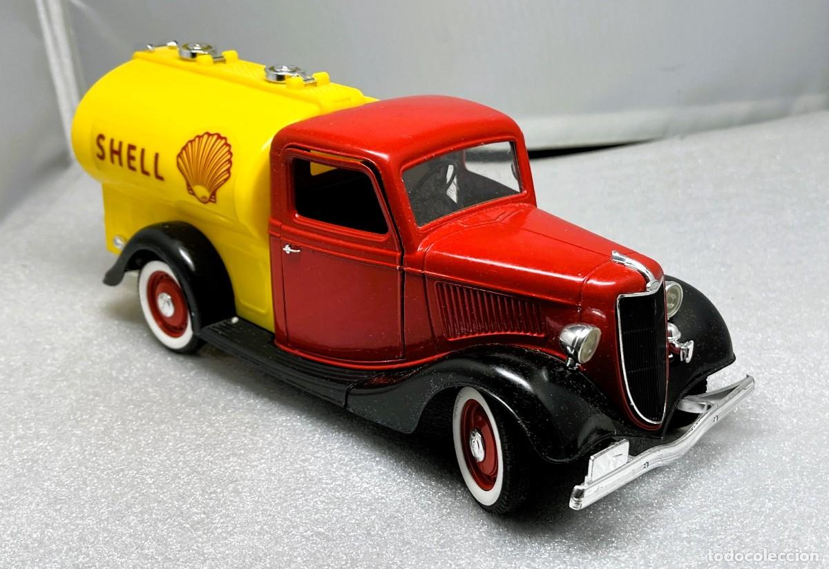 Coches a escala: SOLIDO FORD CUBA DE SHELL, ESCALA 1/18, MUY BUEN ESTADO - FLA
