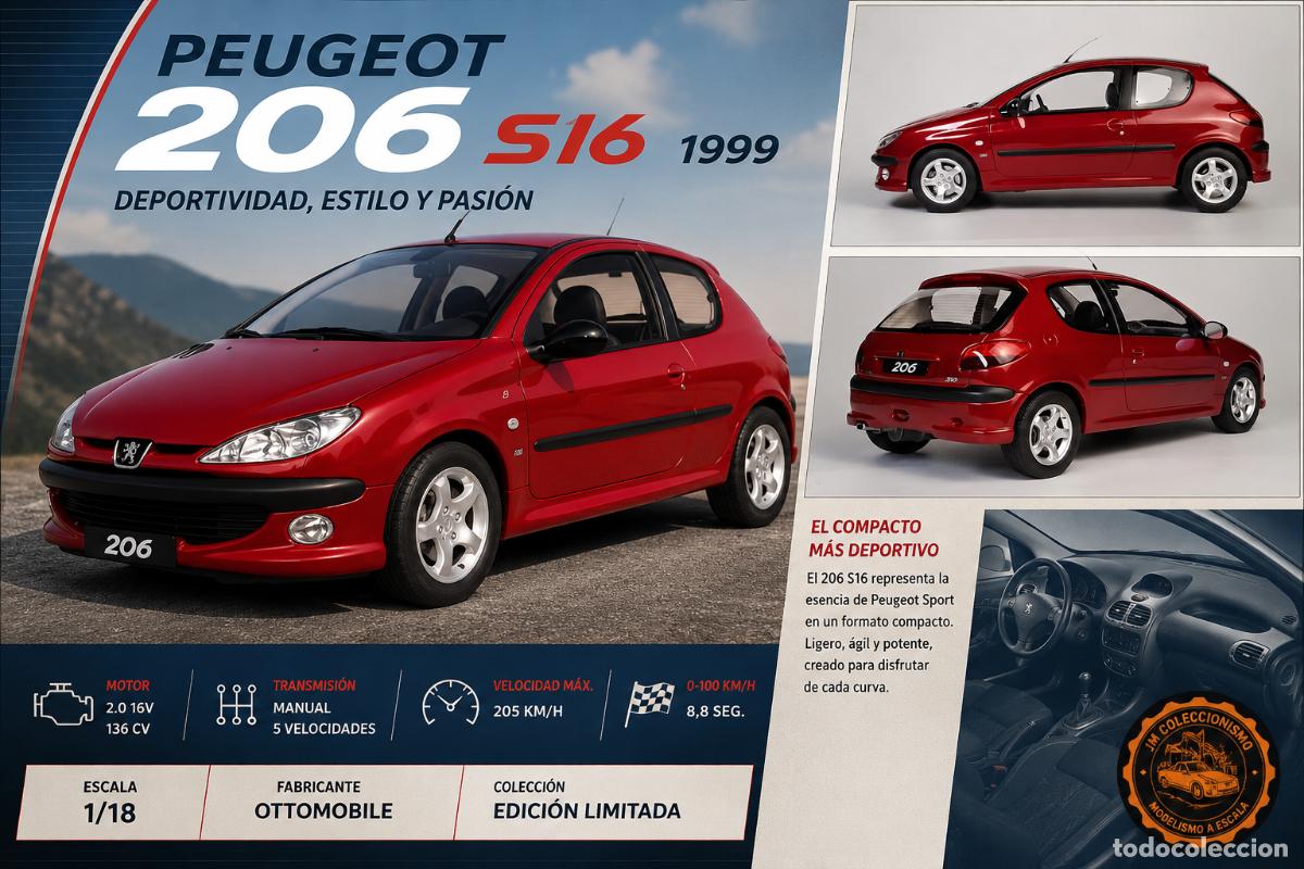 Modellautos: Peugeot 206 S16 1999