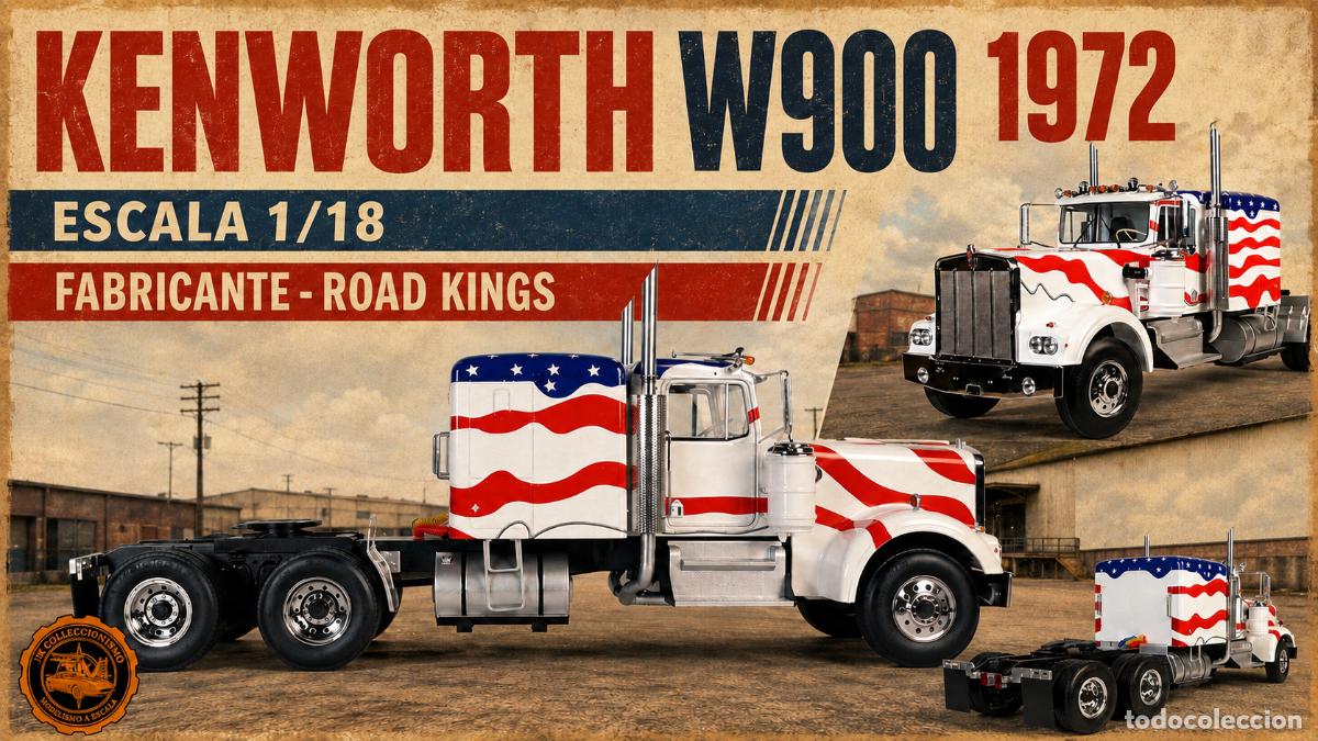 Coches a escala: KENWORTH W900 1972 1/18