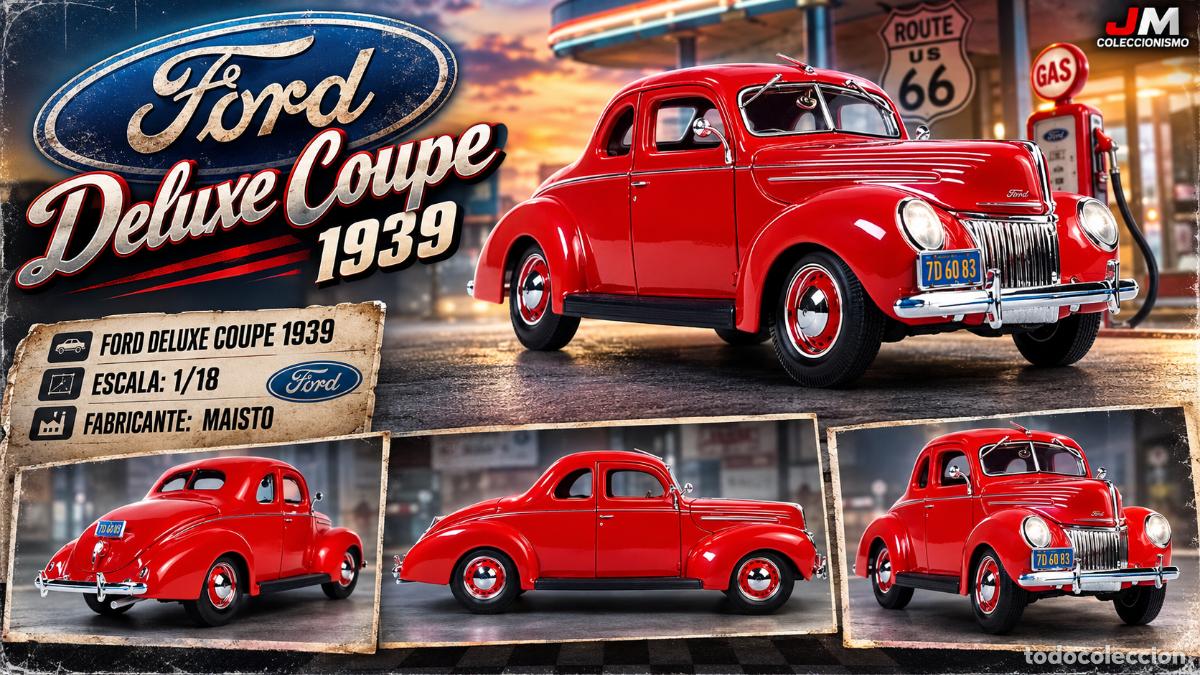 Coches a escala: Ford Deluxe Coupe 1939