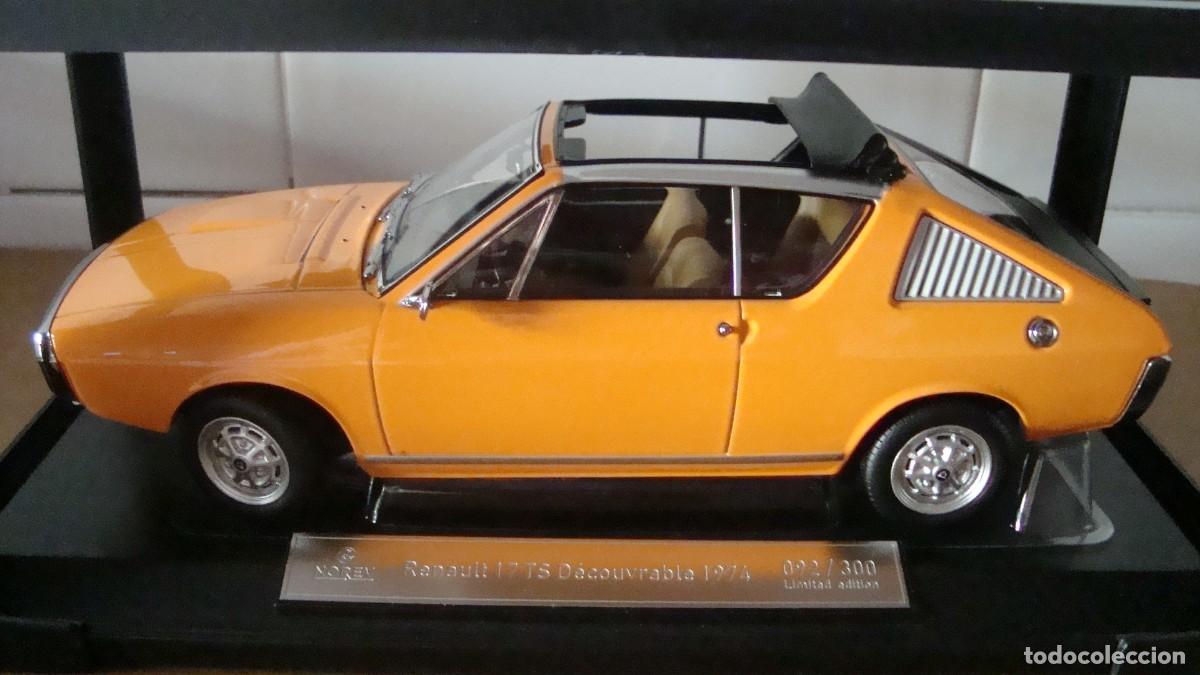 Coches a escala: Renault 17 TS Descapotable 1974 Naranja Edici&oacute;n limitada 092/300 pcs 1/18 Norev 185370