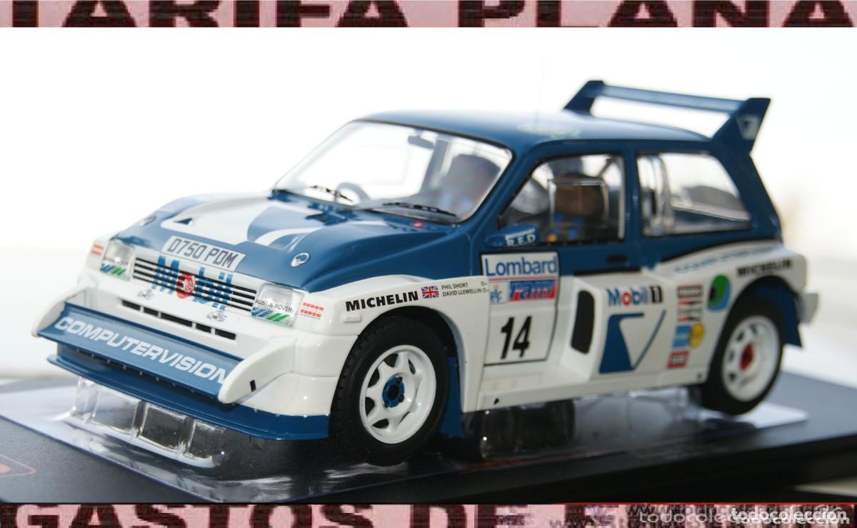 Modellautos: MG METRO 6R4 #14 D. LLEWELLIN / P.SHORT - RAC RALLY 1986 ESCALA 1:18 DE IXO EN SU CAJA