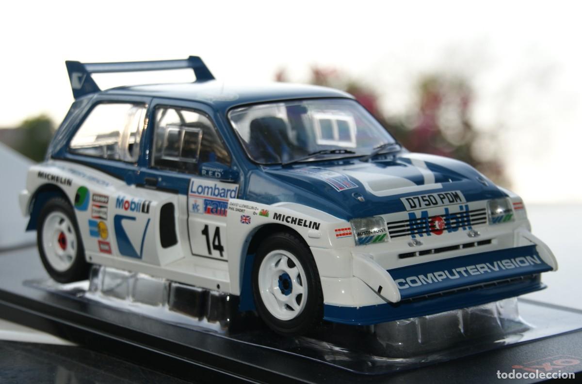 Modellautos: MG METRO 6R4 #14 D. LLEWELLIN / P.SHORT - RAC RALLY 1986 ESCALA 1/18 DE IXO EN SU CAJA