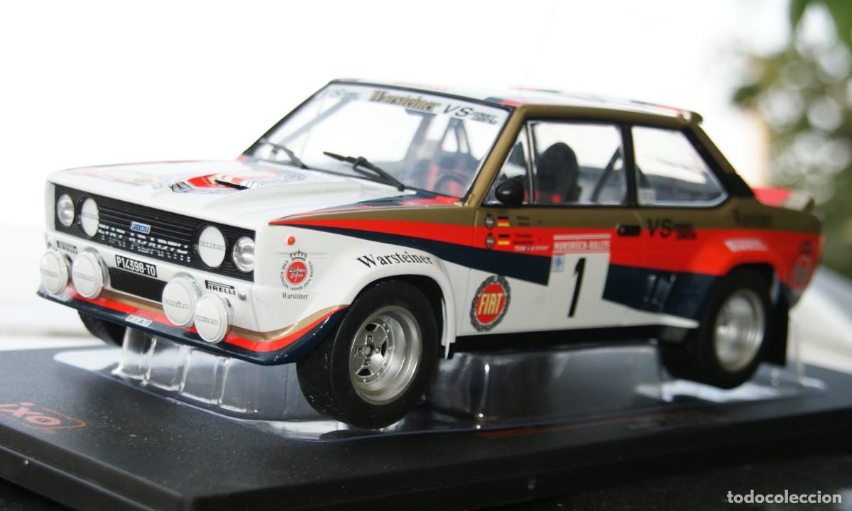 Modellautos: Fiat 131 Abarth #1 Rallye Hunsr&uuml;ck 1980 W. R&ouml;hrl & C. Geistd&ouml;rfer ESCALA 1/18 DE IXO EN SU CAJA