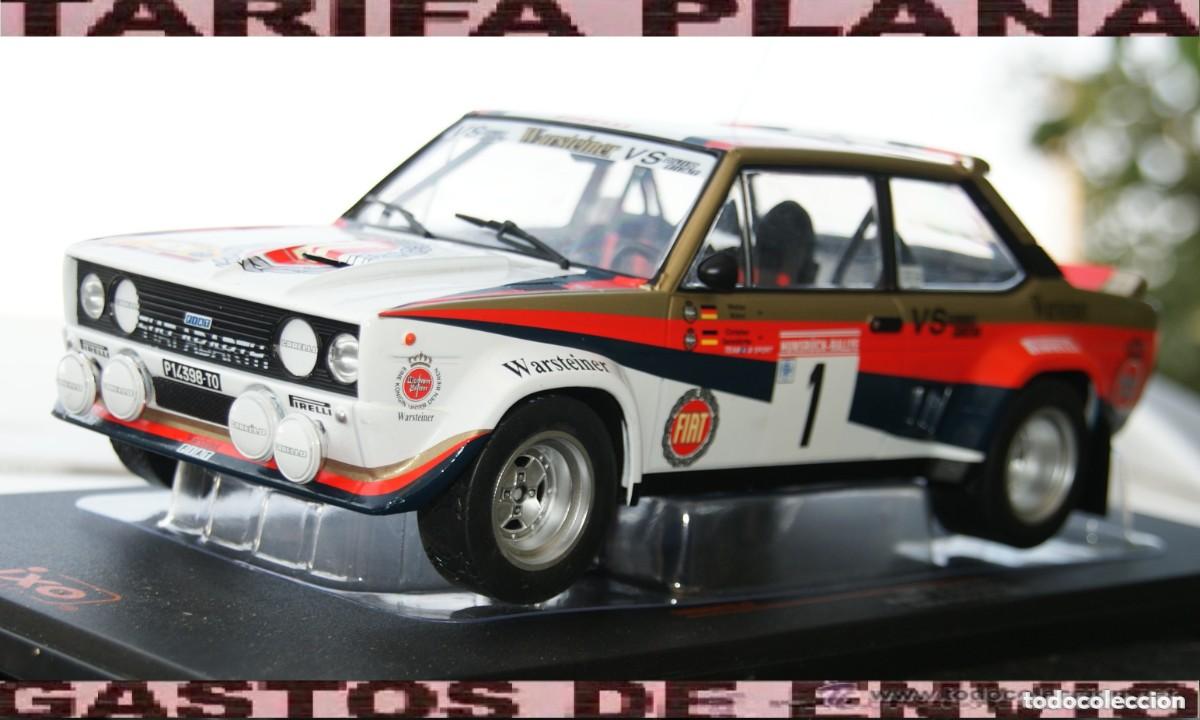 Coches a escala: Fiat 131 Abarth #1 Rallye Hunsr&uuml;ck 1980 W. R&ouml;hrl & C. Geistd&ouml;rfer ESCALA 1:18 DE IXO EN SU CAJA