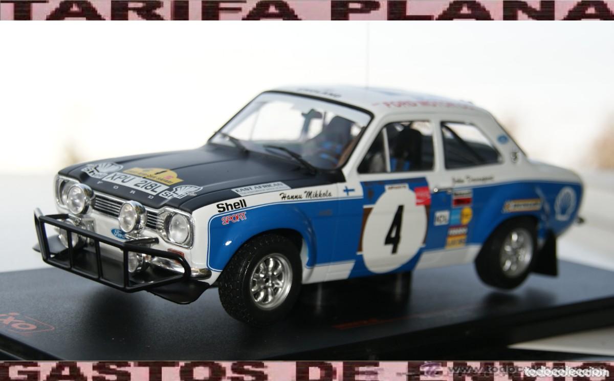 Coches a escala: FORD ESCORT MKI RS 1600 #4 R. CLARK / T. MANSON RALLYE SAFARI - 1973 ESCALA 1:18 DE IXO EN SU CAJA