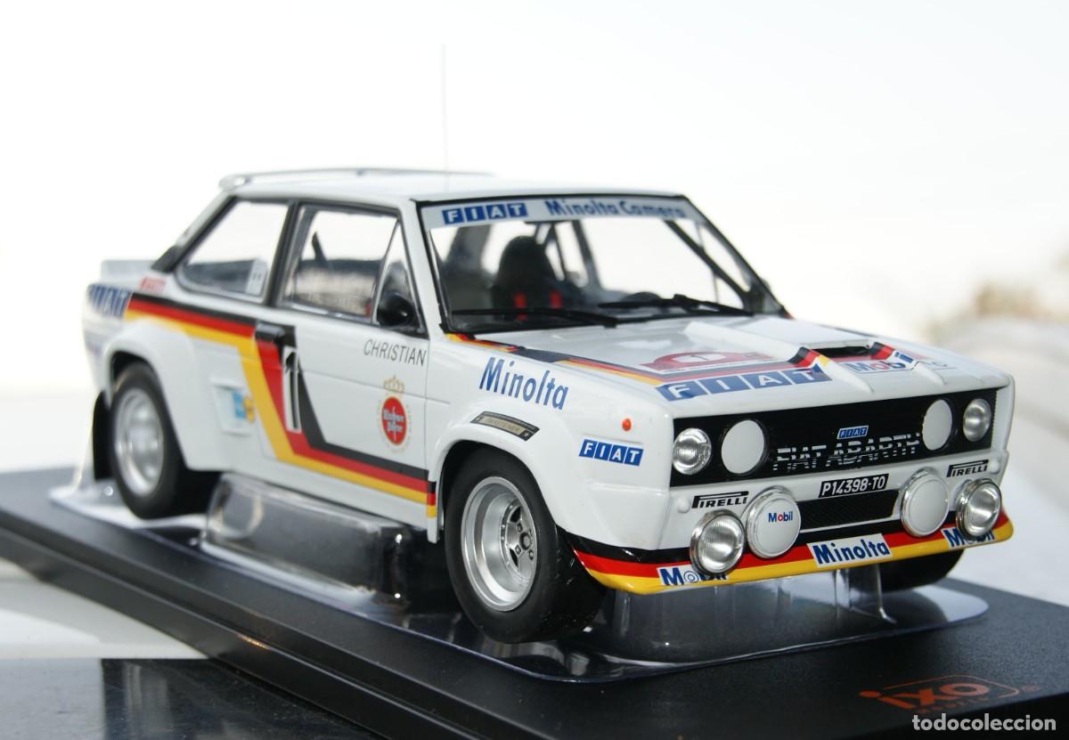 Modellautos: Fiat 131 Abarth #1 Rally Hunsr&uuml;ck 1979 R&ouml;hrl / Geistd&ouml;rfer ESCALA 1/18 DE IXO EN SU CAJA