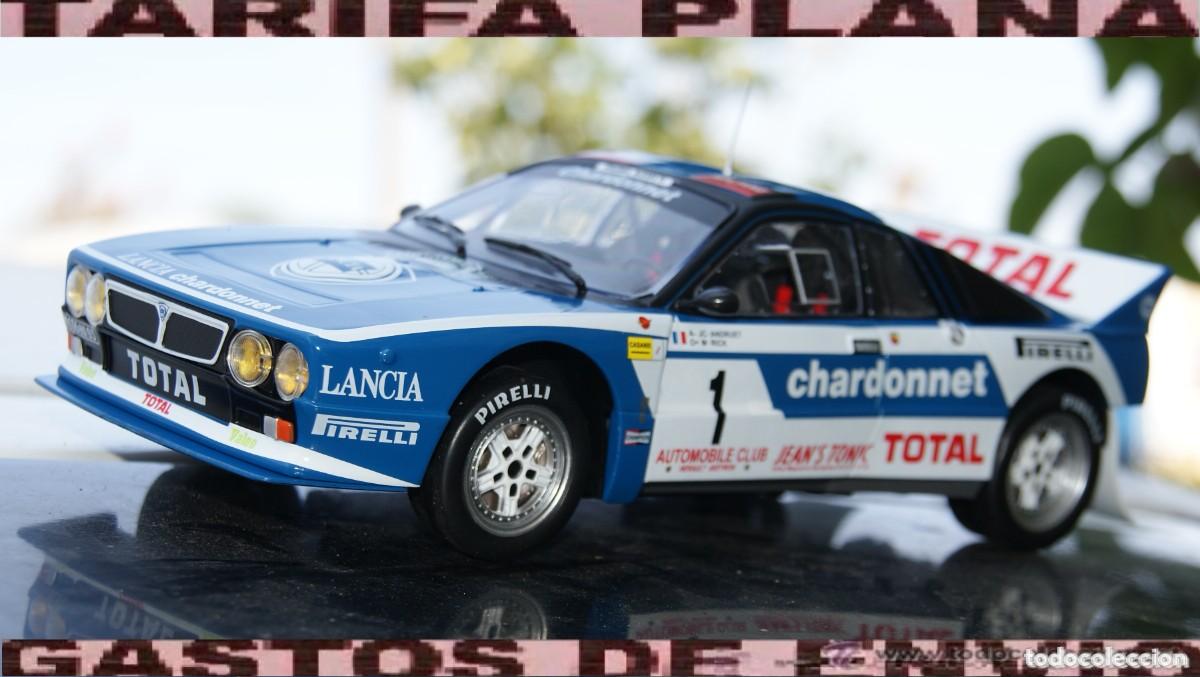 Coches a escala: Lancia 037 Andruet Rallye des C&eacute;vennes 1984 ESCALA 1:18 DE ALTAYA EN SU CAJA