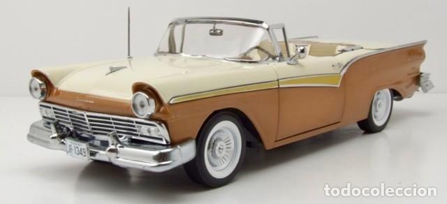 Coches a escala: Ford Fairlane 500 Skyliner 1957 escala 1/18 de Sun Star