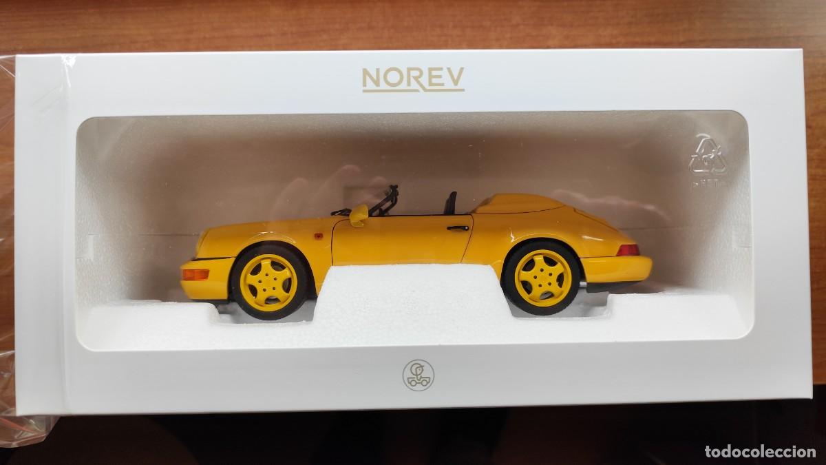 Coches a escala: PORSCHE 911 SPEEDSTER 1993 YELLOW 1:18 NOREV