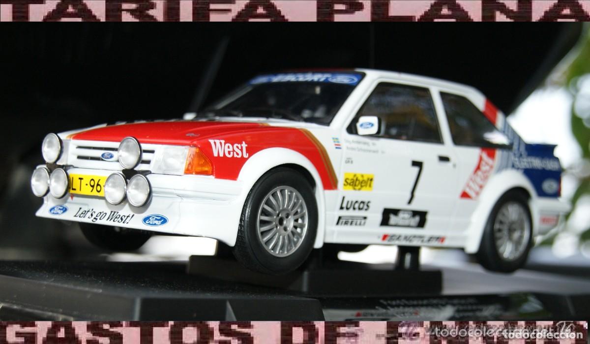 Coches a escala: Ford Escort RS Turbo #7 , RALLYE Haspengouwrally 1985 STIG ANDERVANG - ANDRE SCHOONENWOLF ESCALA 1:1