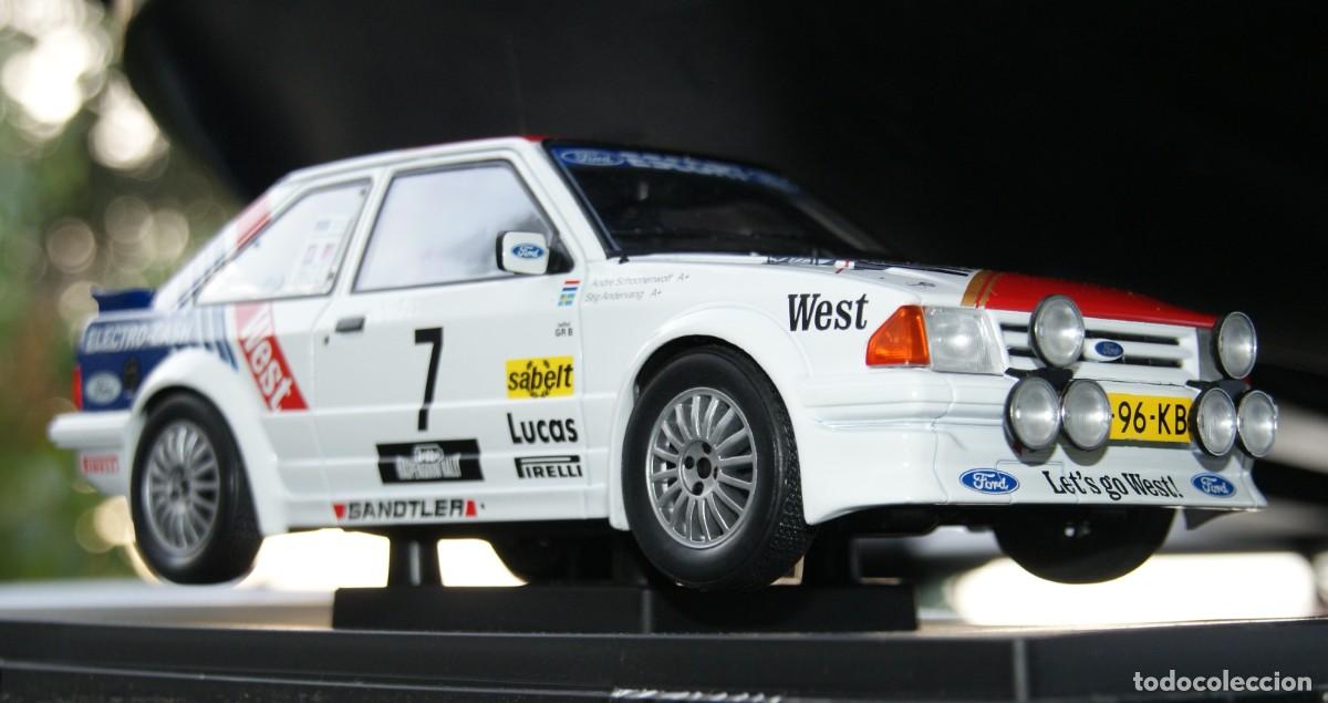 Model Cars: Ford Escort RS Turbo #7 , RALLYE Haspengouwrally 1985 STIG ANDERVANG - ANDRE SCHOONENWOLF ESCALA 1/1