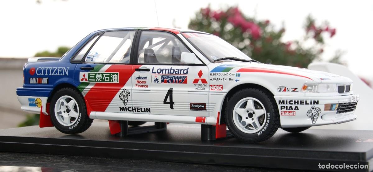 Modellautos: Mitsubishi Galant VR-4 #4, RAC Rally Vatanen/Berglund 1990 ESCALA 1/18 DE IXO EN SU CAJA