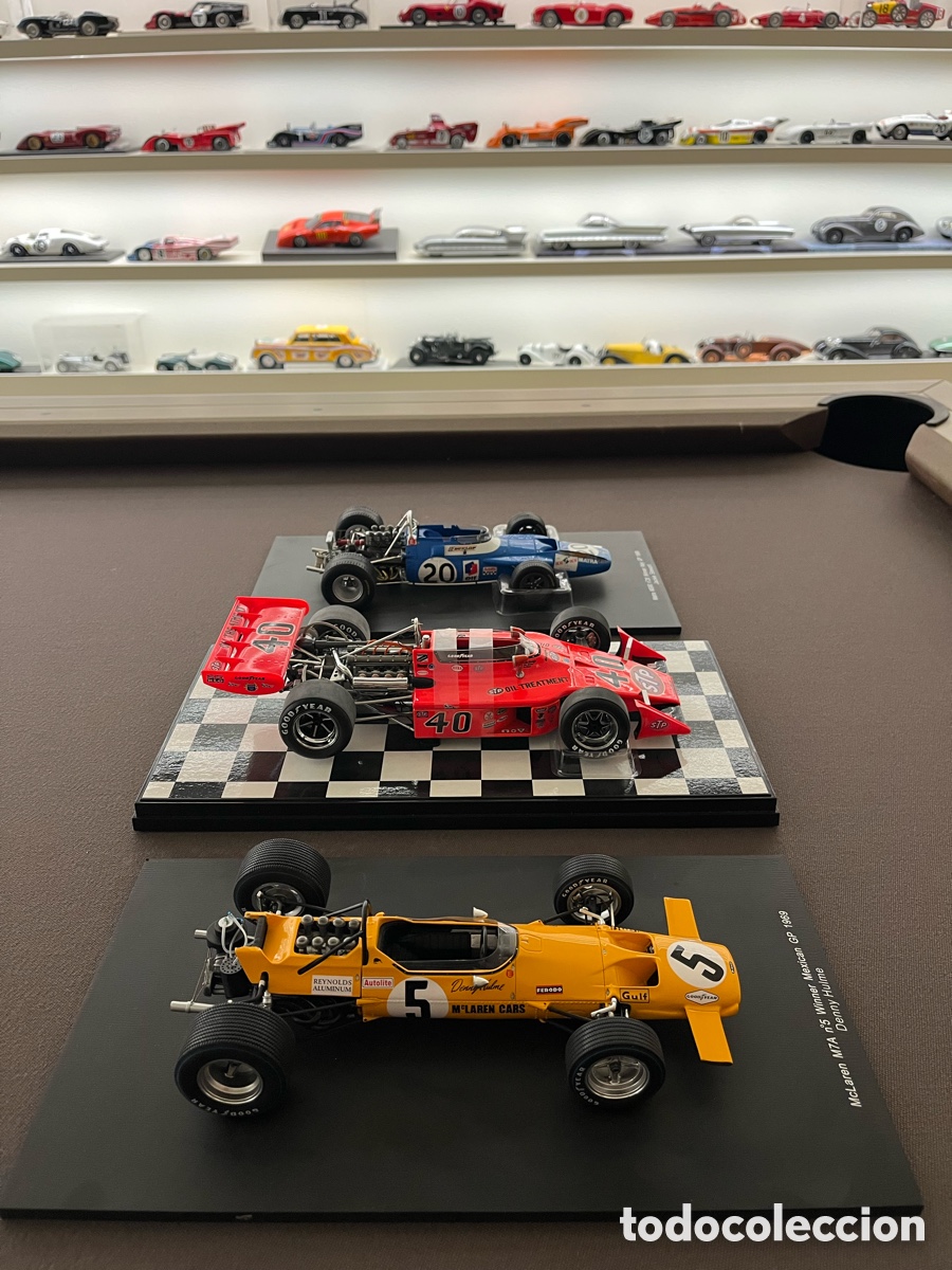 Coches a escala: Lote 3 coches colecci&oacute;n 1:18 Spark + Replicarz &ndash; Jackie Stewart, Denny Hulme, Swede Savage