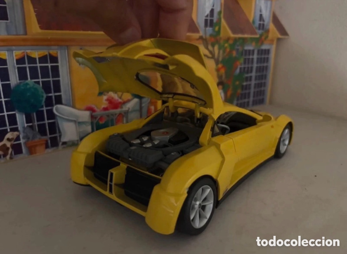 Coches a escala: Bburago prima coche amarillo - Foto 3