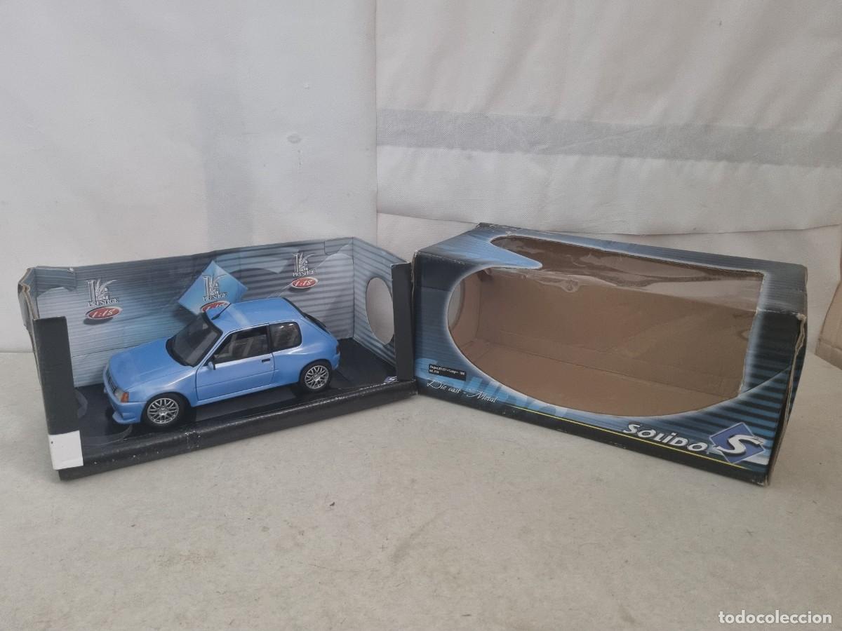Coches a escala: Peugeot 205 GTI Tunning 1990 Ref 8154 azul perla extremadamente raro de solido