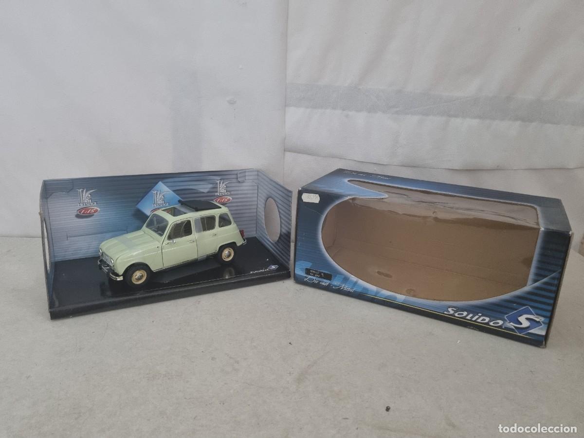 Coches a escala: Renault 4L Ref 8069 escala 1:18 de solido