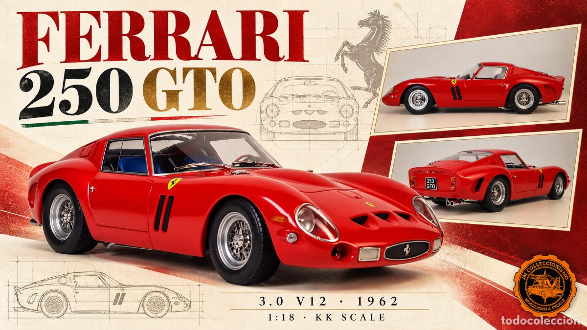 Coches a escala: Ferrari 250 GTO 3.0 V12 1962