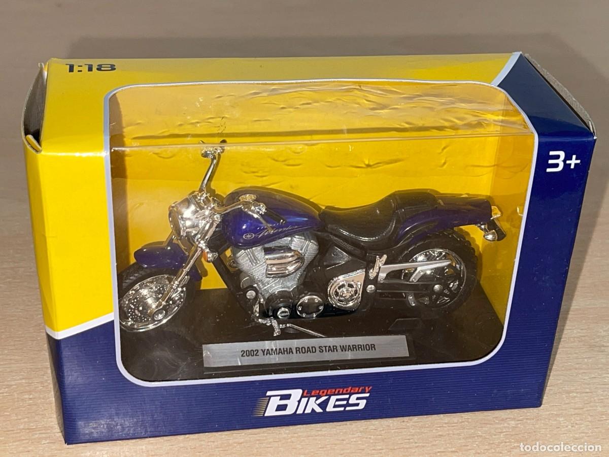 Coches a escala: Legendary Bikes Moto 2002 YAMAHA ROAD STAR WARRIOR 1:18 die-cast bike 1/18 welly motocicleta custom